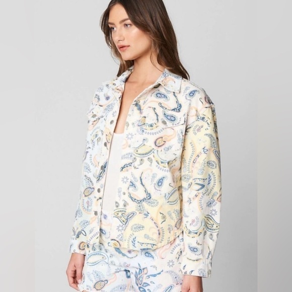 BlankNYC Coming Through Paisley Denim Jacket - Picture 5 of 6